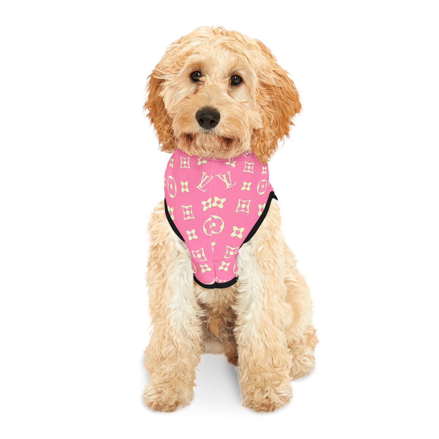 Pink Louis Vuitton Pet Hoodie