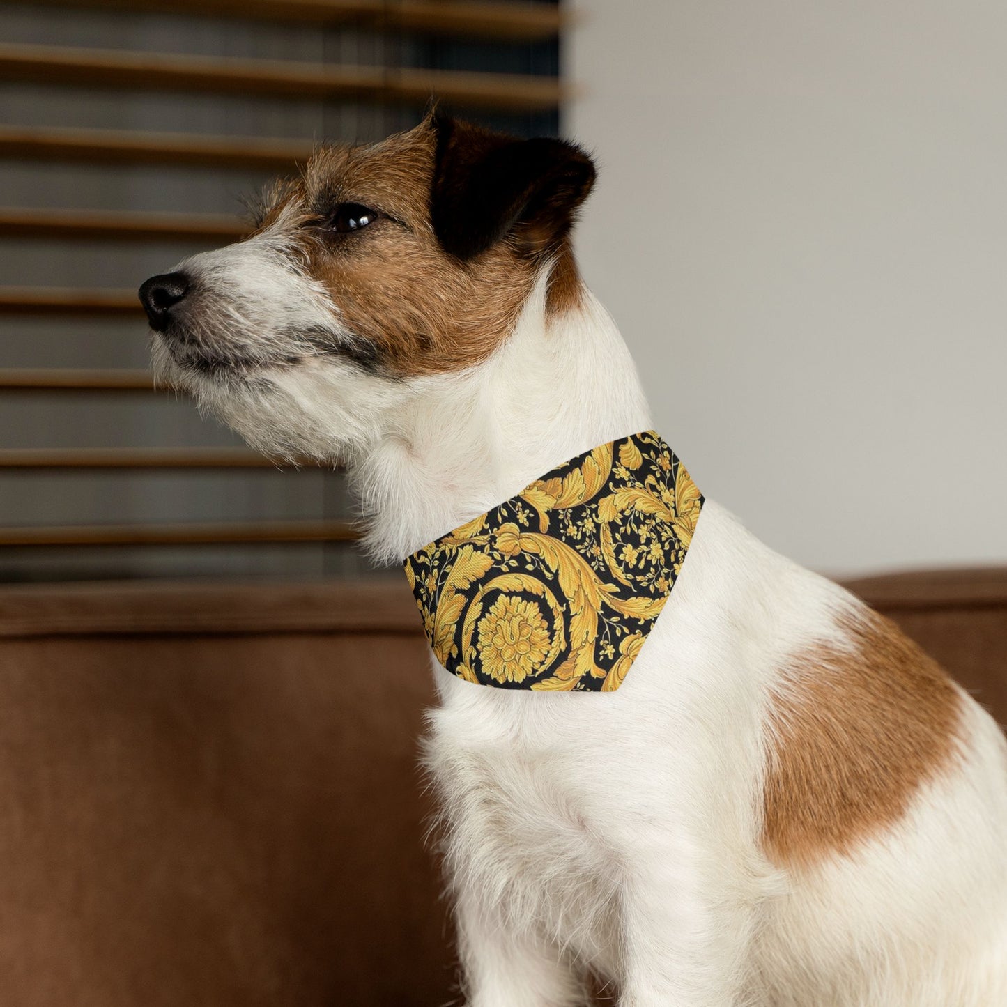 Versace Flower Pet Bandana Collar