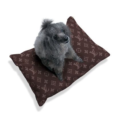 Brown Louis Vuitton Pet Bed