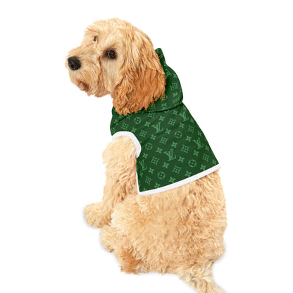 Green Louis Vuitton Pet Hoodie