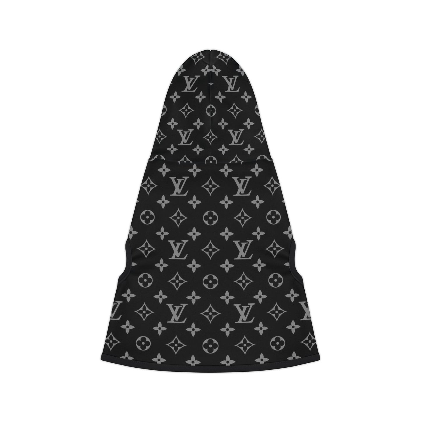 Black Louis Vuitton Pet Hoodie