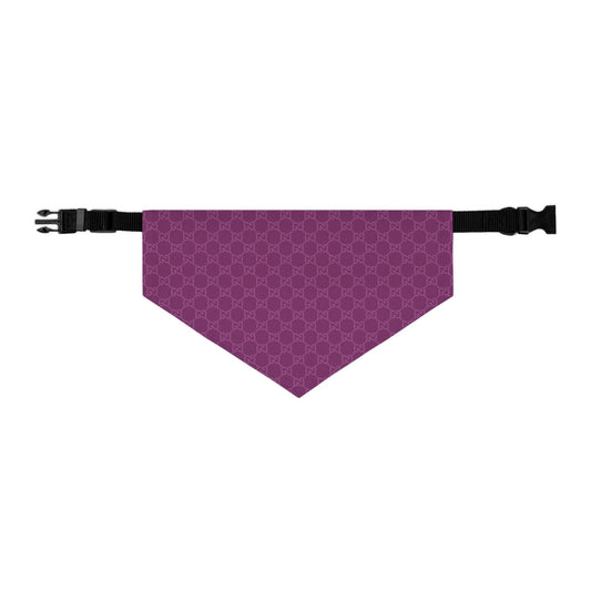 Purple Gucci Pet Bandana Collar