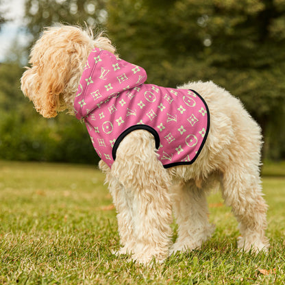 Pink Louis Vuitton Pet Hoodie