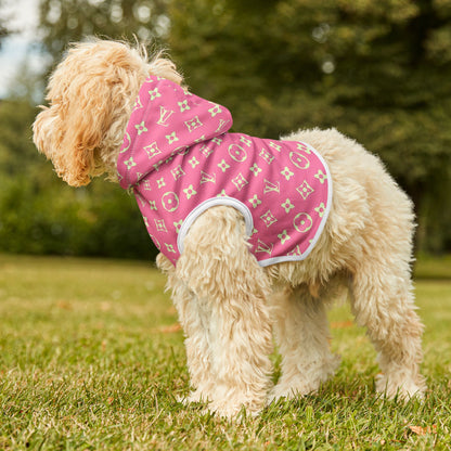 Pink Louis Vuitton Pet Hoodie