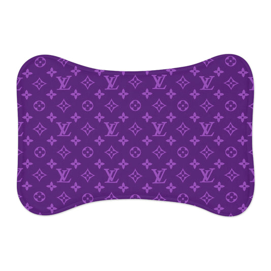 Purple Louis Vuitton Pet Feeding Mats