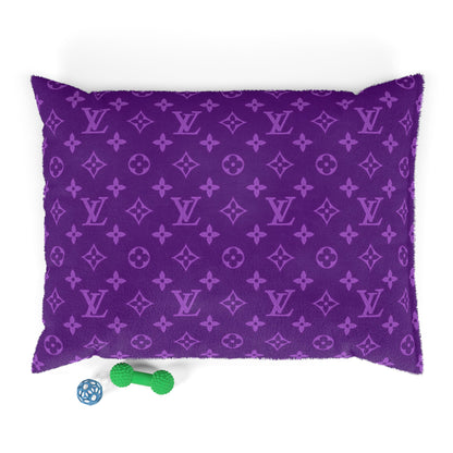 Purple Louis Vuitton Pet Bed