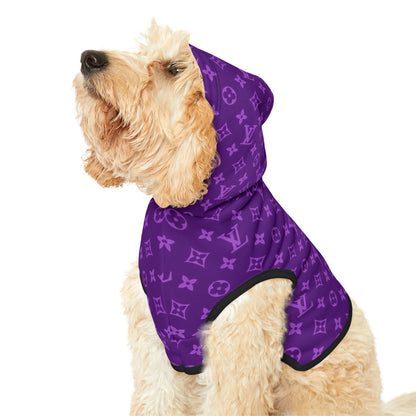 Purple Louis Vuitton Pet Hoodie