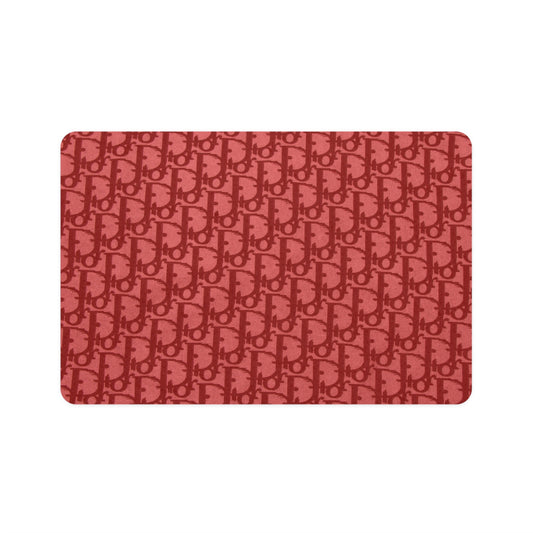 Red Dior Pet Food Mat (12x18)