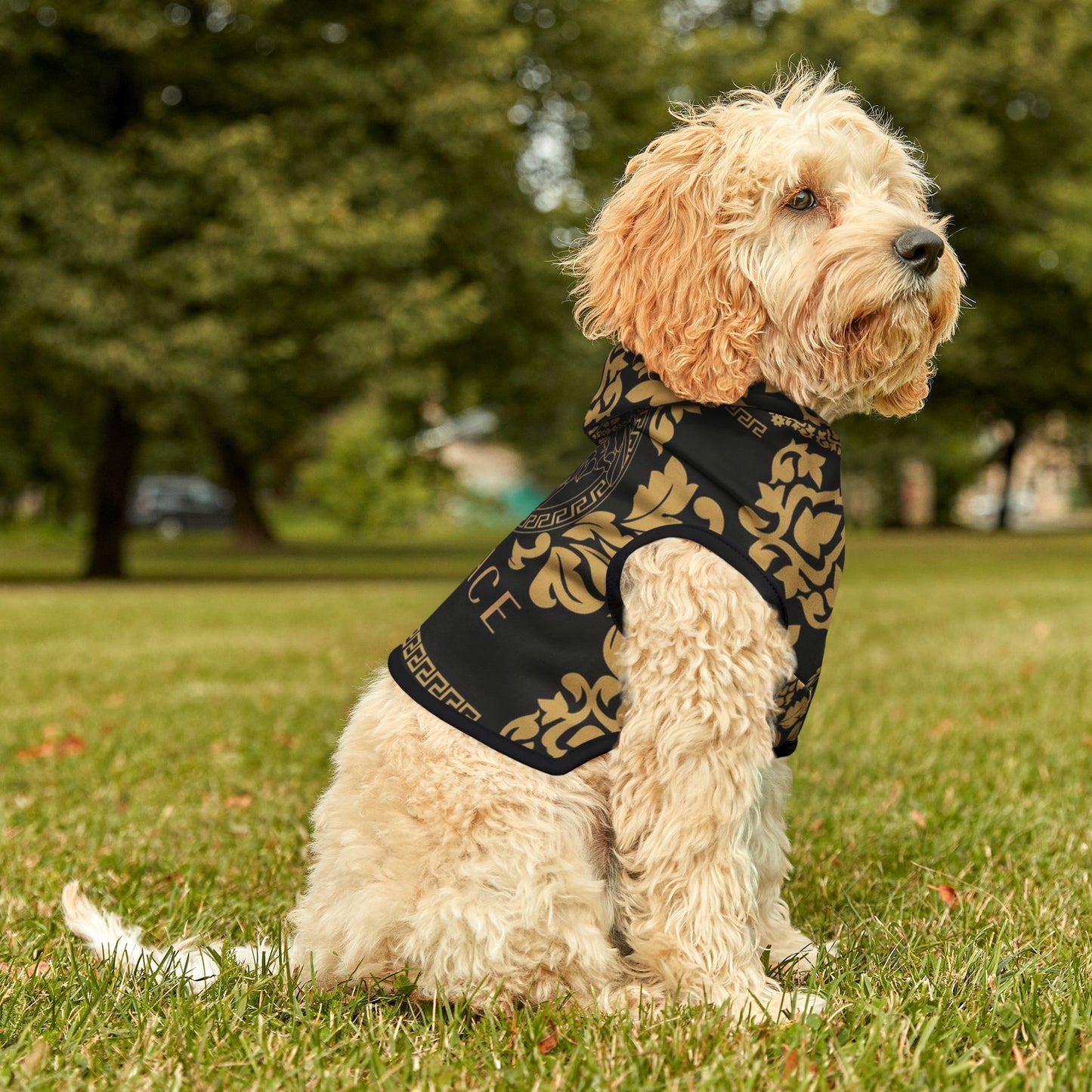 Blackout Versace Pet Hoodie