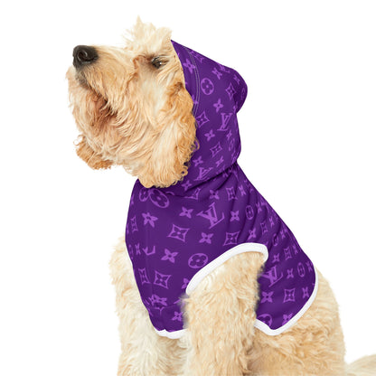 Purple Louis Vuitton Pet Hoodie