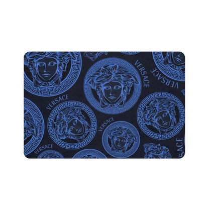 Blue Versace Pet Food Mat (12x18)