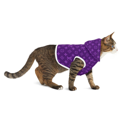 Purple Louis Vuitton Pet Hoodie