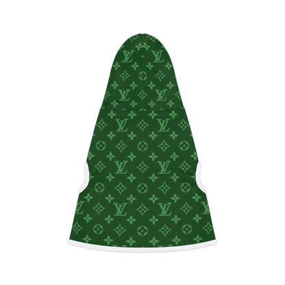 Green Louis Vuitton Pet Hoodie