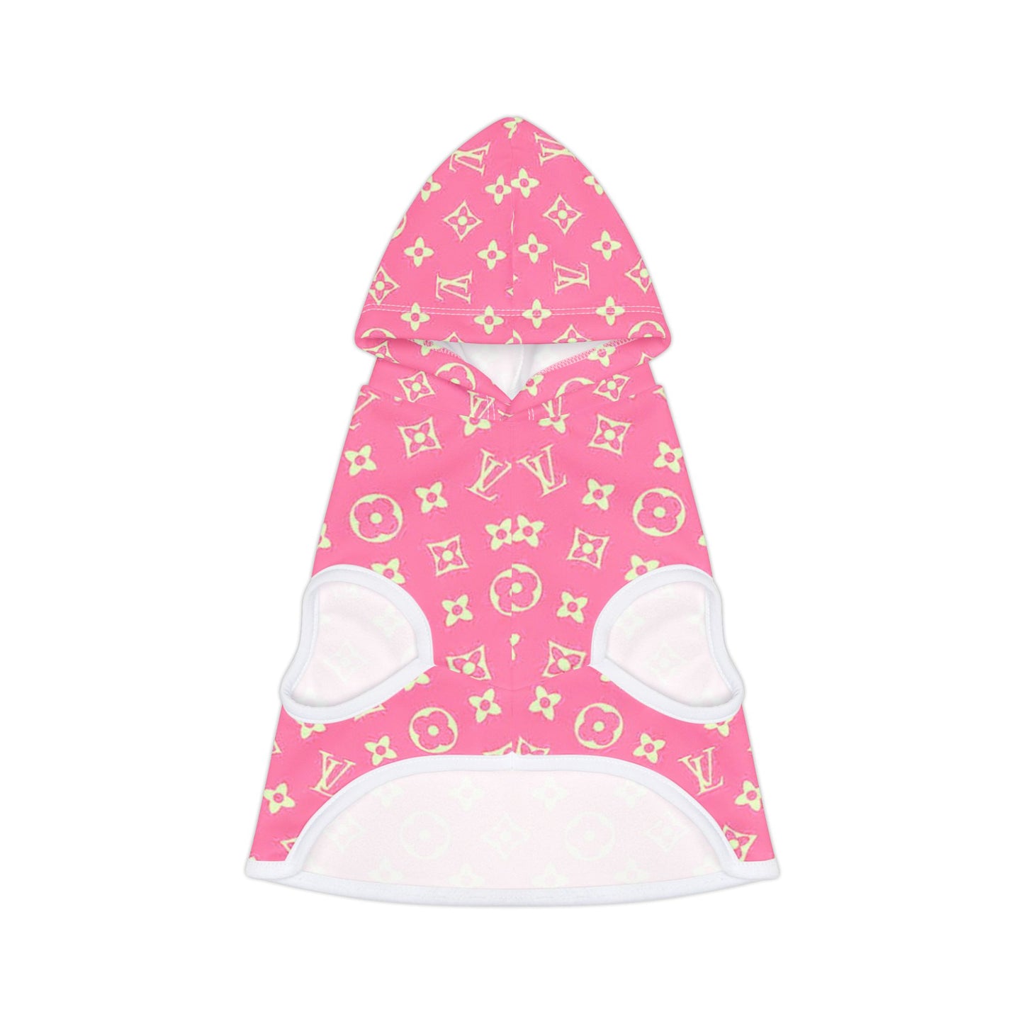 Pink Louis Vuitton Pet Hoodie