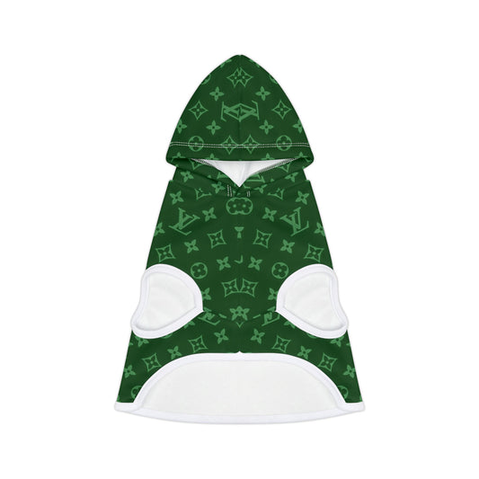 Green Louis Vuitton Pet Hoodie