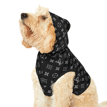 Black Louis Vuitton Pet Hoodie