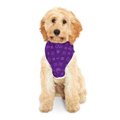 Purple Louis Vuitton Pet Hoodie