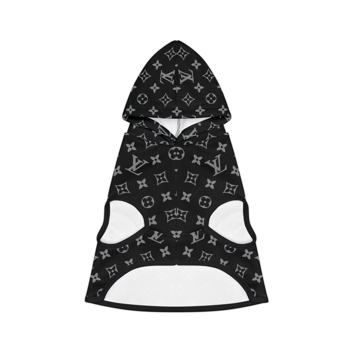 Black Louis Vuitton Pet Hoodie