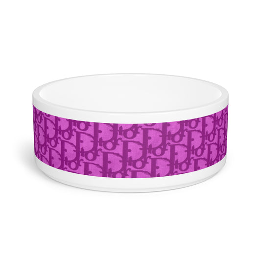 Pink Dior Pet Bowl