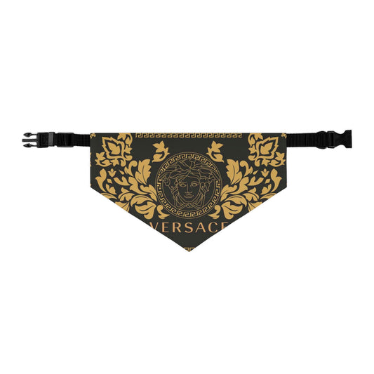 Blackout Versace Pet Bandana Collar