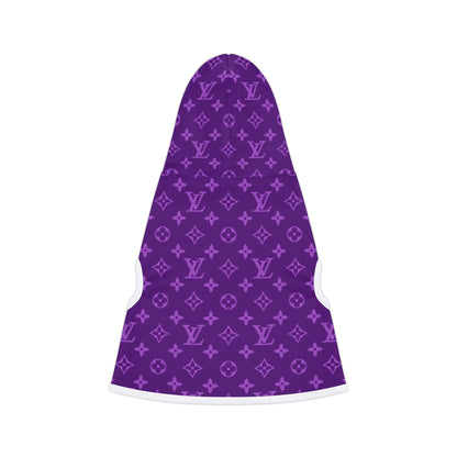 Purple Louis Vuitton Pet Hoodie