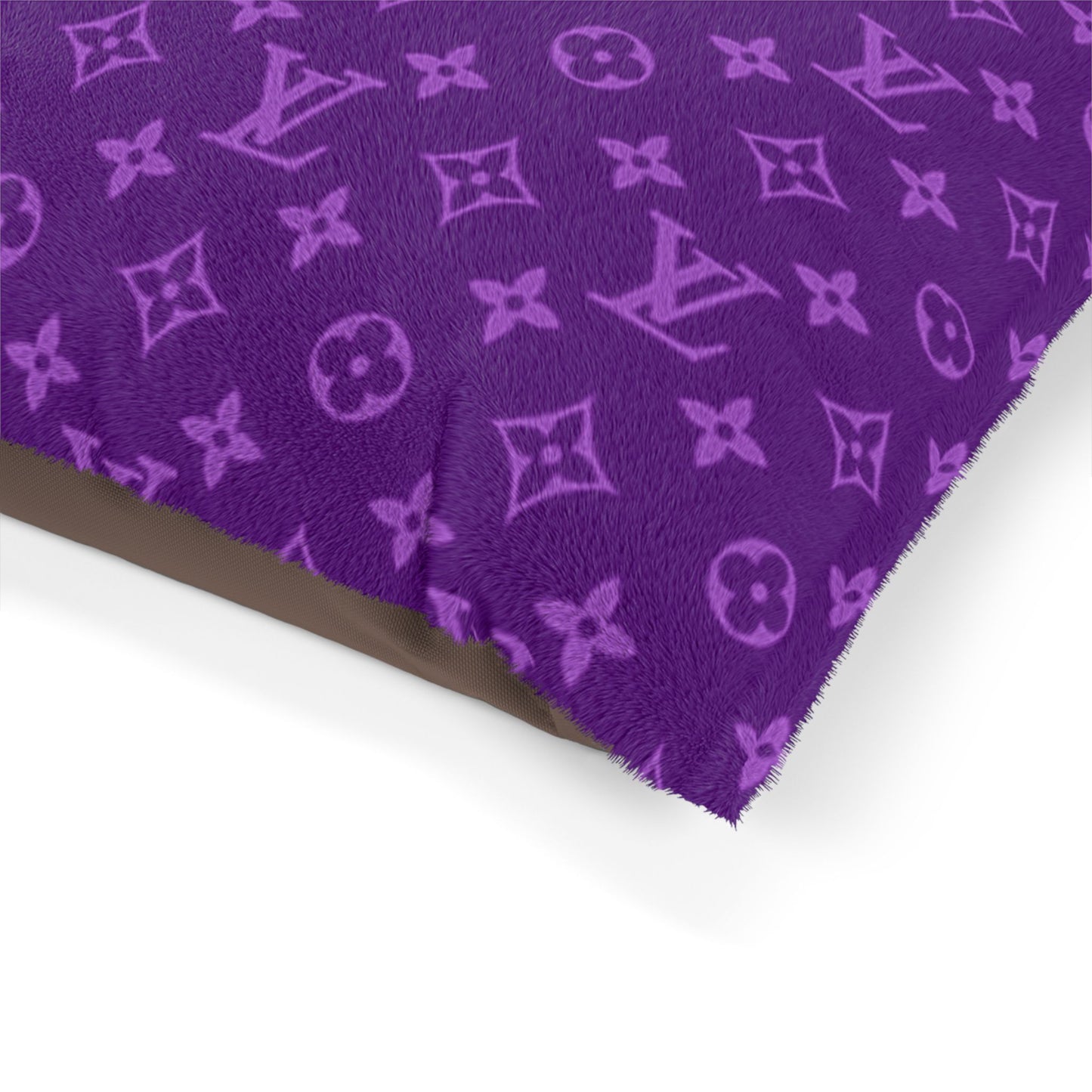 Purple Louis Vuitton Pet Bed