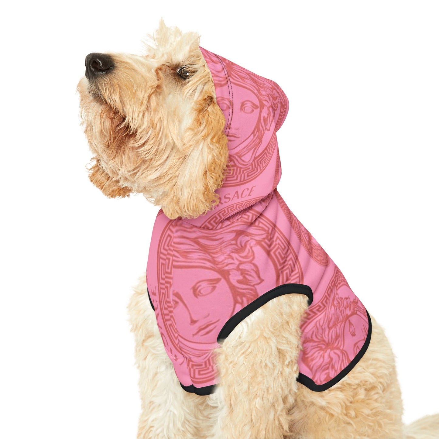 Pink Versace Pet Hoodie