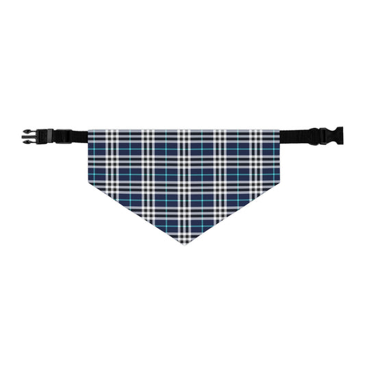 Blue Burberry Pet Bandana Collar