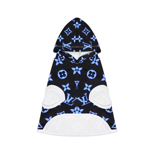 Blue Louis Vuitton Pet Hoodie