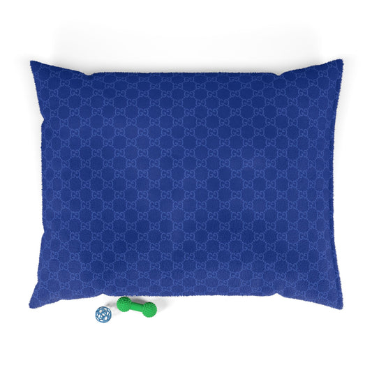 Blue Gucci Pet Bed