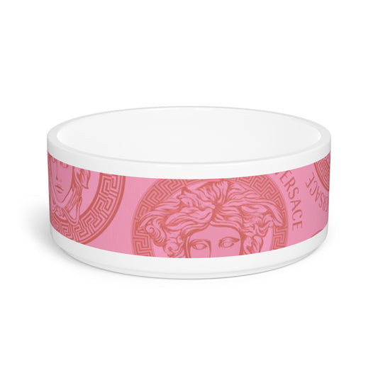 Pink Versace Pet Bowl