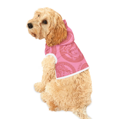 Pink Versace Pet Hoodie