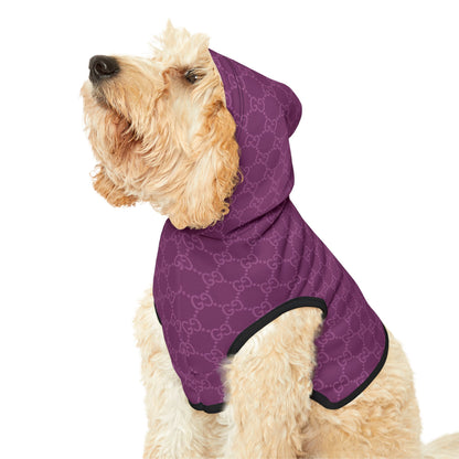 Purple Gucci Pet Hoodie