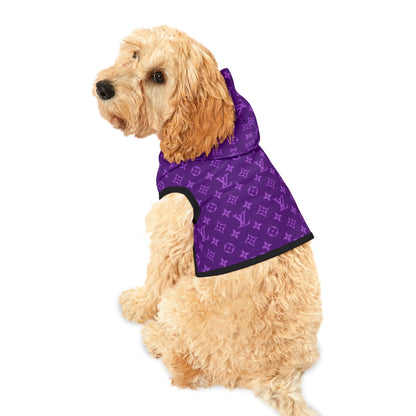 Purple Louis Vuitton Pet Hoodie