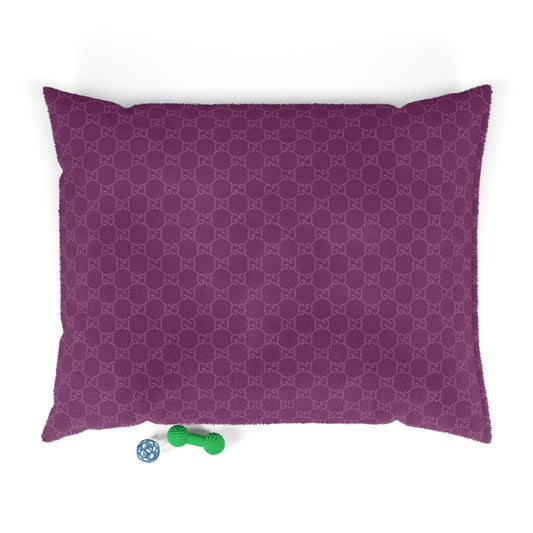 Purple Gucci Pet Bed