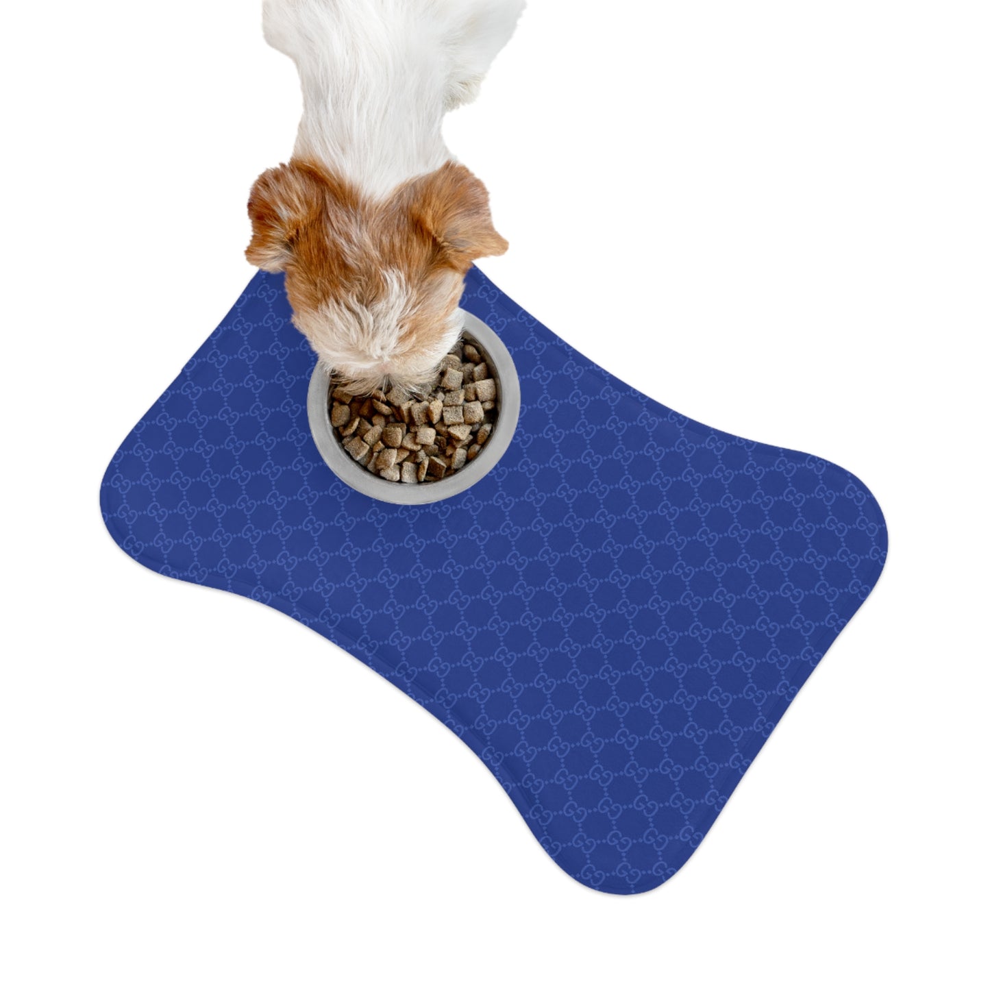 Blue Gucci Pet Feeding Mats