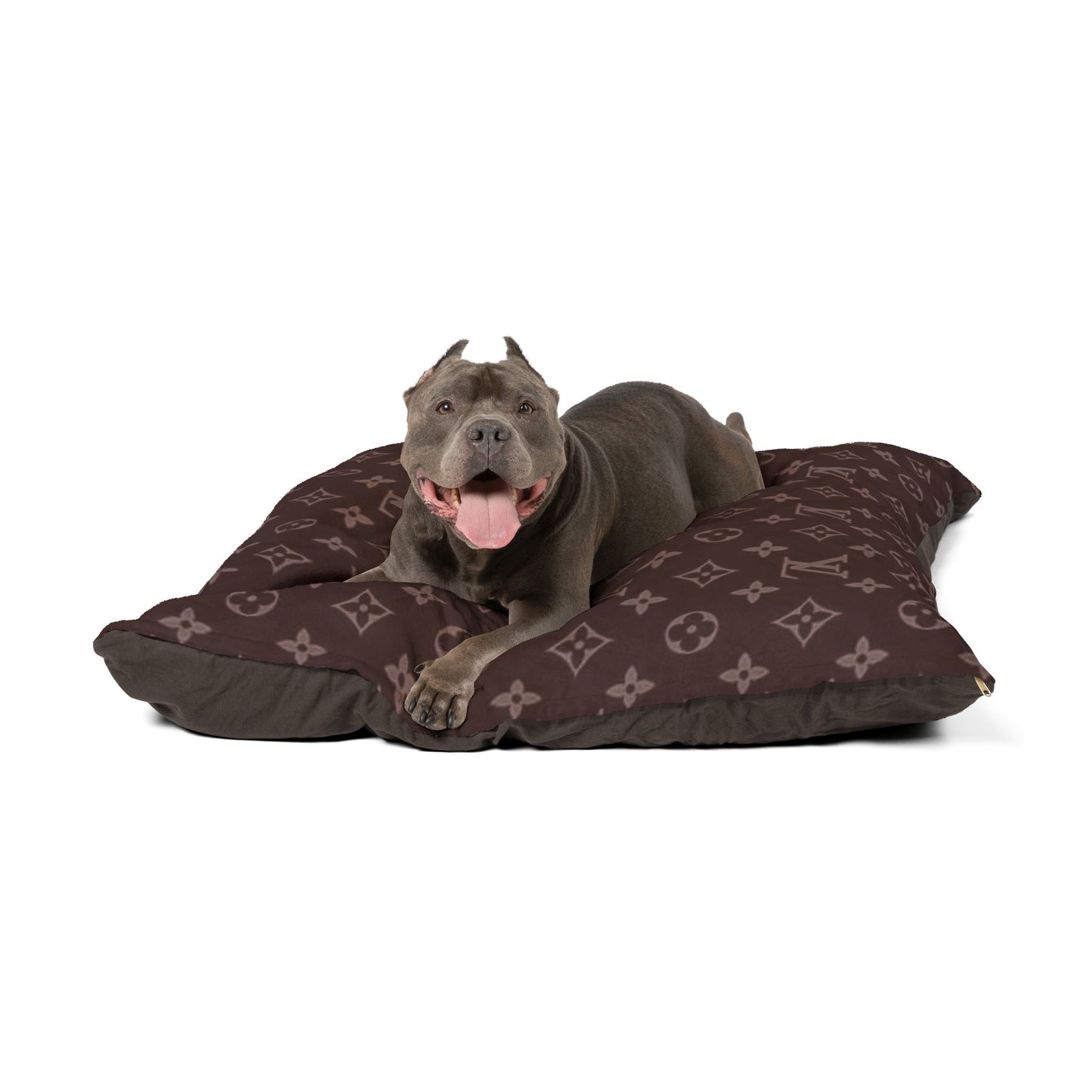 Brown Louis Vuitton Pet Bed