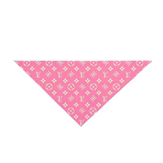 Pink Louis Vuitton Pet Bandana