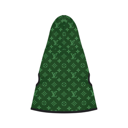 Green Louis Vuitton Pet Hoodie