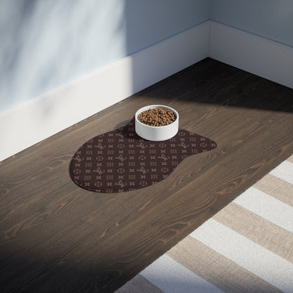 Brown Louis Vuitton Pet Feeding Mats