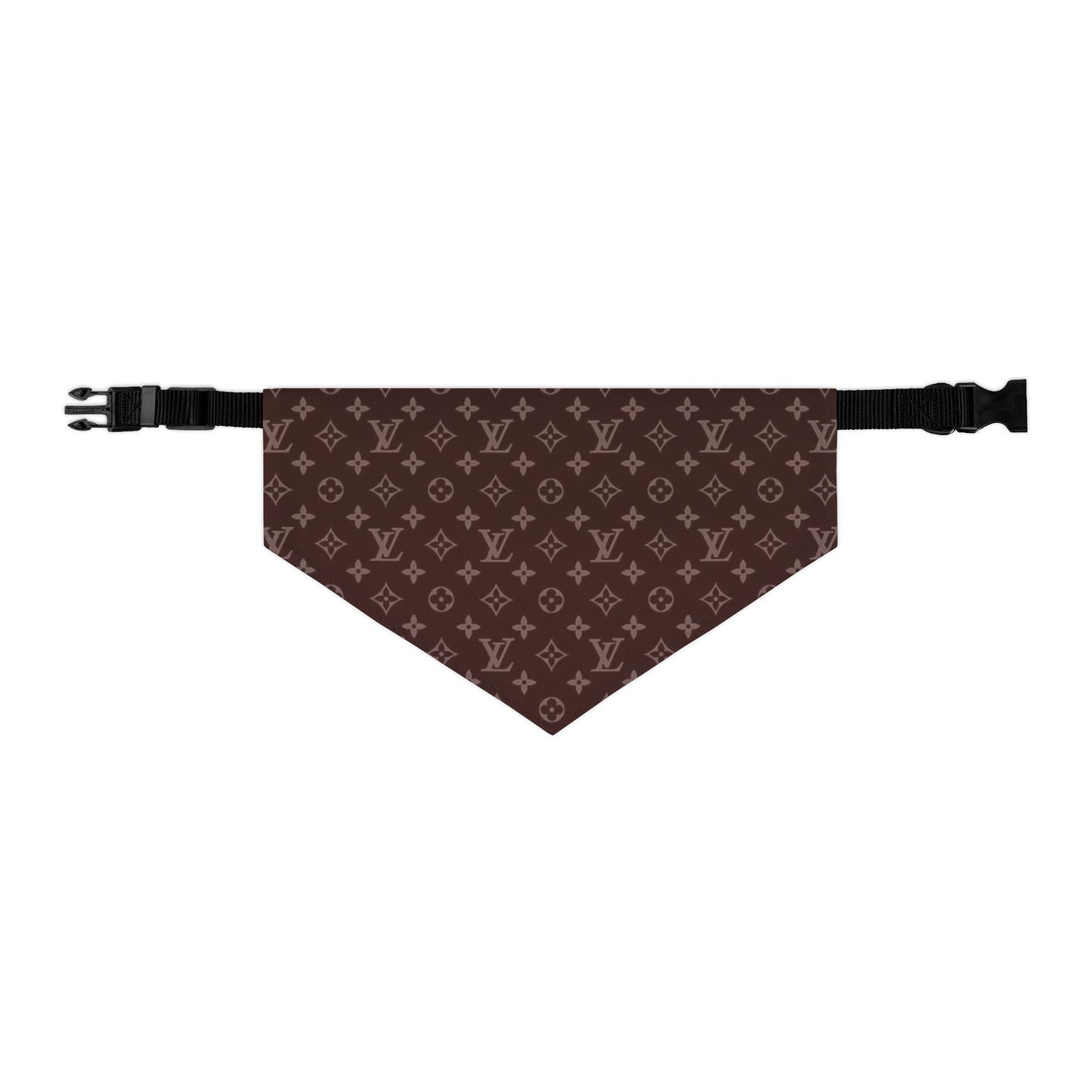 Brown Louis Vuitton Pet Bandana Collar