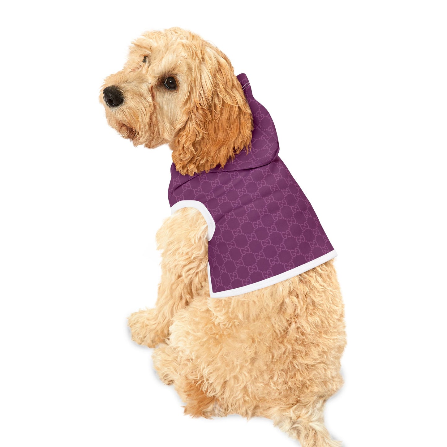 Purple Gucci Pet Hoodie