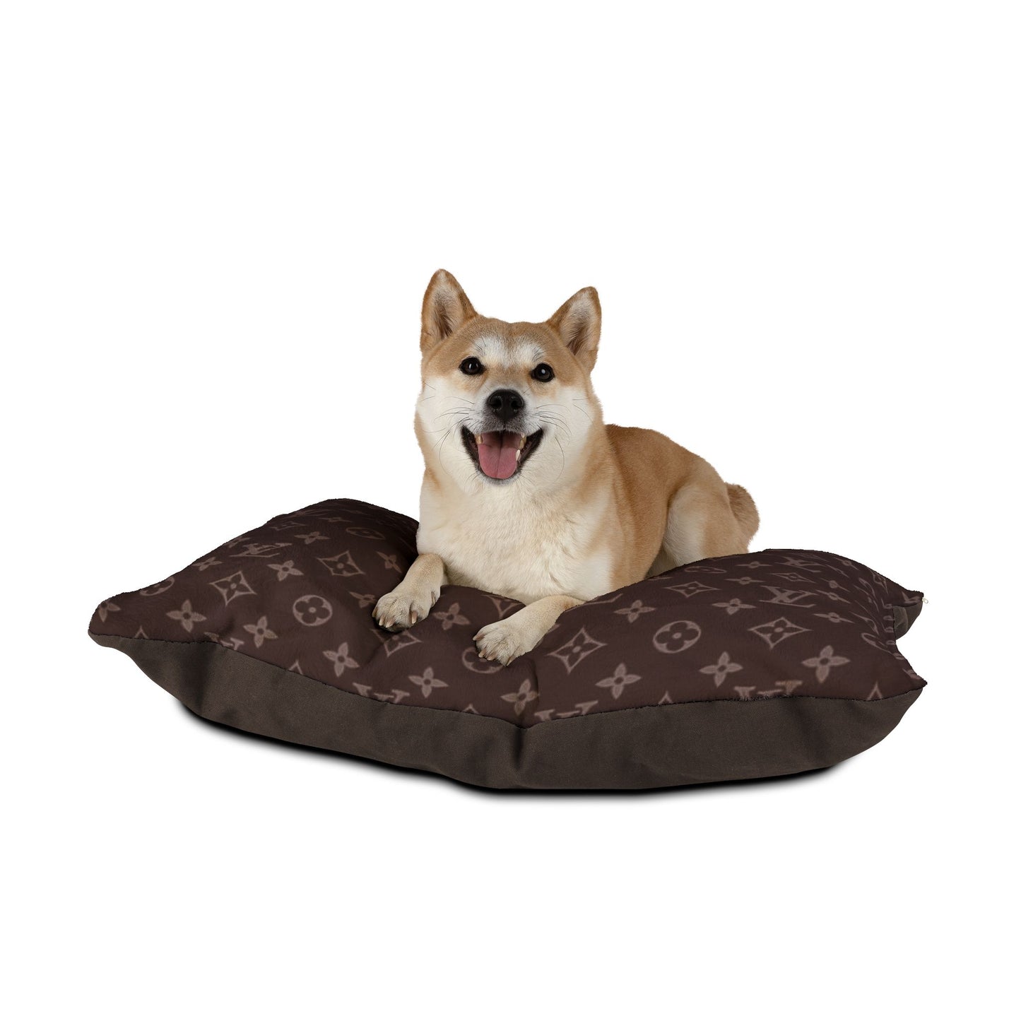 Brown Louis Vuitton Pet Bed