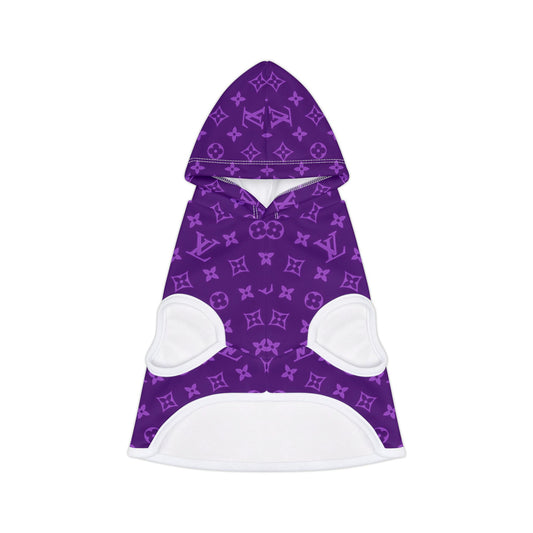 Purple Louis Vuitton Pet Hoodie