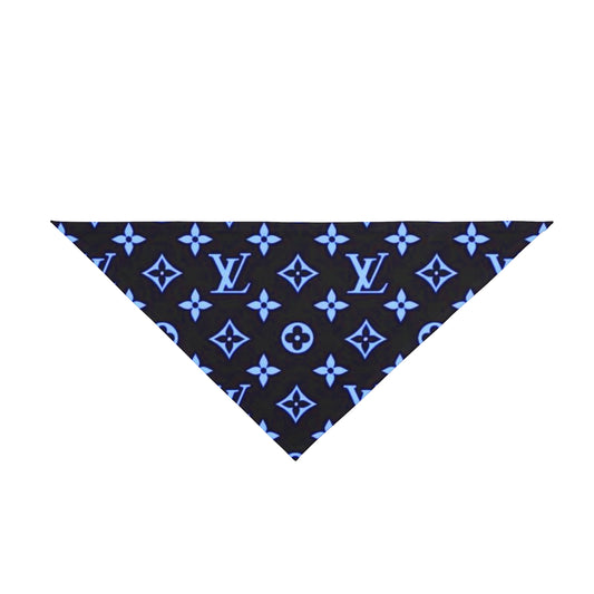 Blue Louis Vuitton Pet Bandana