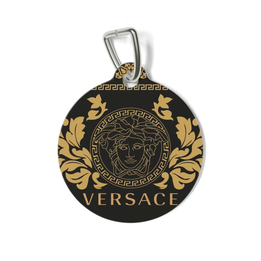 Blackout Versace Pet Tag