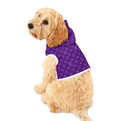 Purple Louis Vuitton Pet Hoodie