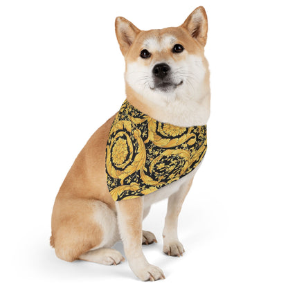 Versace Flower Pet Bandana Collar