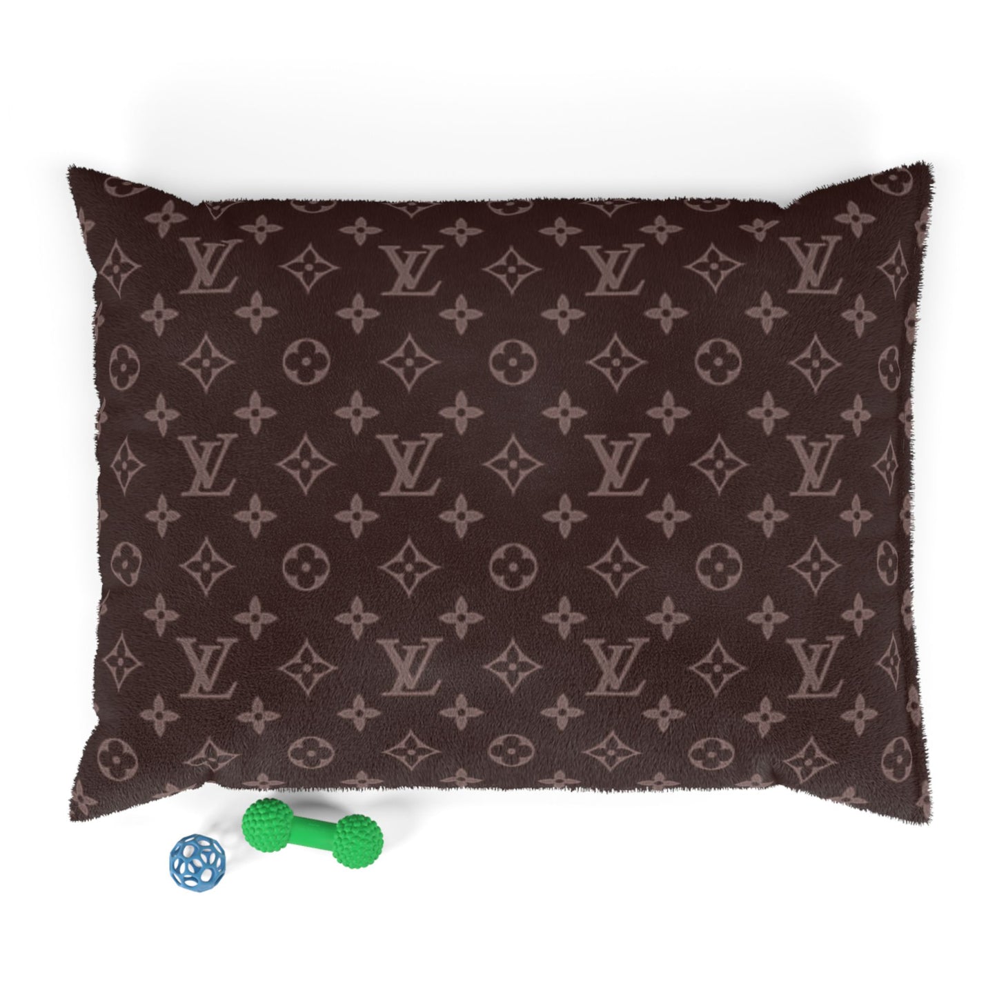 Brown Louis Vuitton Pet Bed