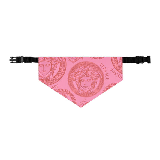 Pink Versace Pet Bandana Collar